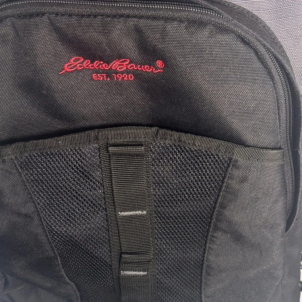 Eddie Bauer Vintage 2004 Black and Dark Gray Backpack -GB1sku